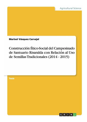 Libro Construcción Ético-social Del Campesinado De Sant Lcm8