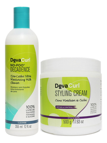 Deva Curl Decadence No Poo E Styling Cream 500g