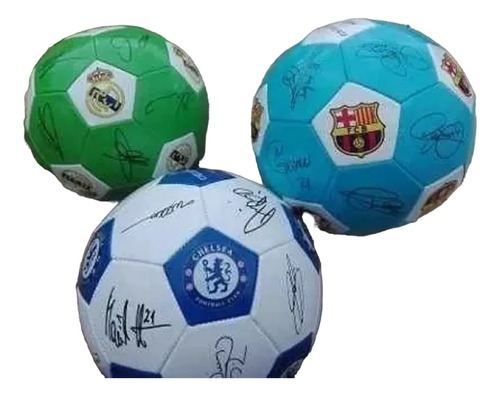 Balon Firmado Barcelona Real Madrid Chelsea Cosido Env Inme