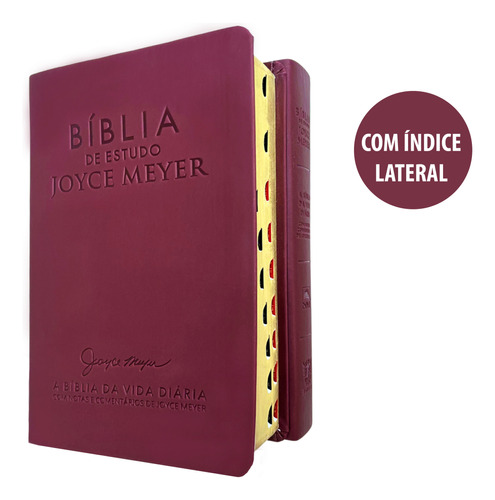 Bíblia De Estudo Joyce Meyer Nvi Letra Grande Bordô