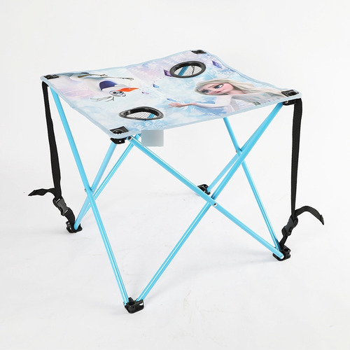 Mesa Plegable Frozen Con 2 Posavasos 46 X 46 Cm