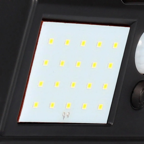 Kit 2 Luminaria Solar 40 Leds Prova D Água Sensor Movimento