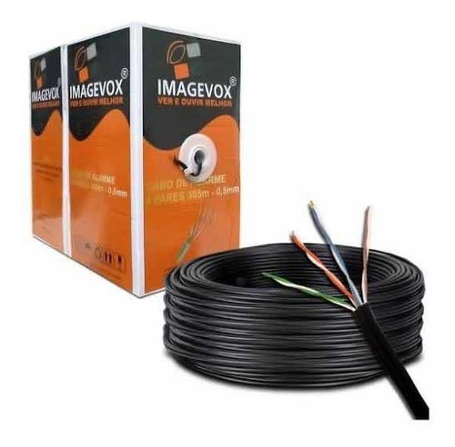 Imagem 2 de 2 de Cabo De Rede Cat5e 4 Pares Connect Caixa 305 Metros Azul