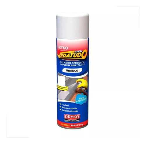 Spray Emborrachado Impermeabilizante Vedatudo 400ml Dryko