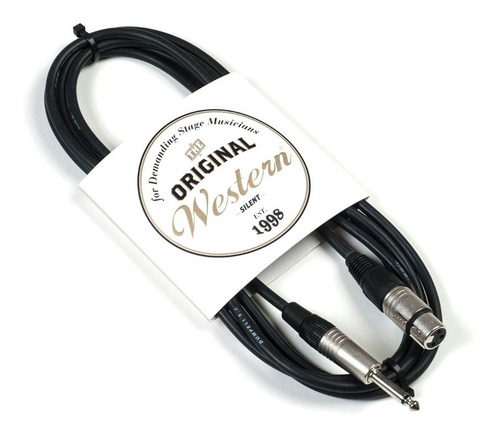 Imagen 3 de 3 de Cable 6m Canon Hembra Plug Mono Neutrik Western Cpn60