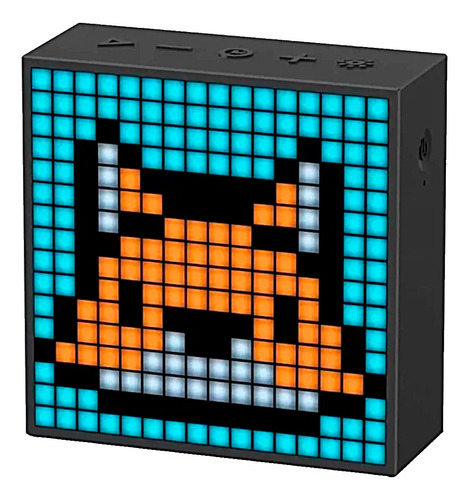 Bocina Bluetooth Divoom Time Box- Mini Pixel Art Led 