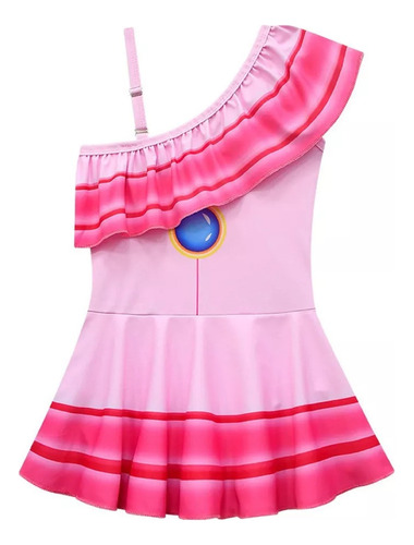 Traje De Baño Princesa Peach Super Marios Bros Niña 2024