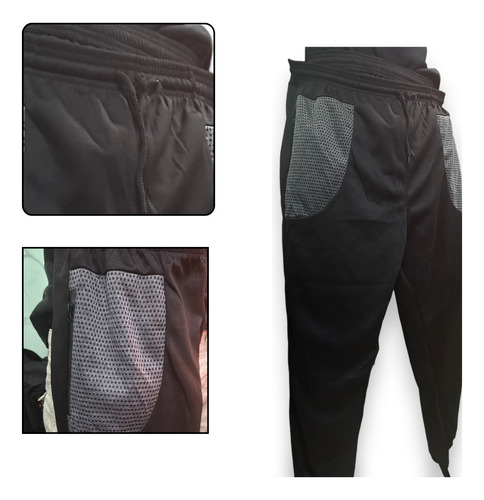 60 Pants Jogger Deportivo Gym Bolsas Red Con Cierre Mayoreo
