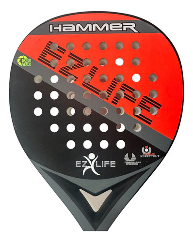 Paleta De Padel Paddle Ez Life Hammer Detalle Pintura