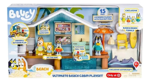 Bluey Casa De La Playa Versión Ultimate Target Exclusiva 15 