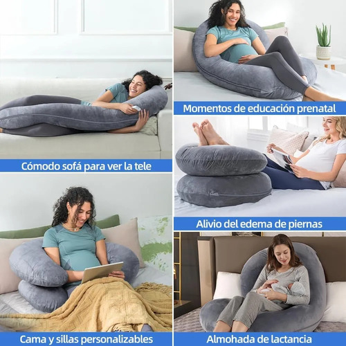 Almohada De Embarazo Cojín En Forma De C Para Embarazadas