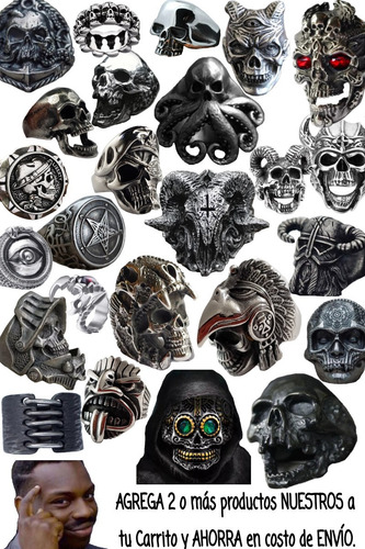 Xu Collar Dije Símbolo Unificador De Satanás Acero