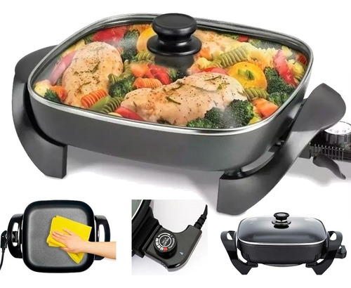 Sartén Olla Electrico Multiuso Sokany Frying Pan Sk-2005