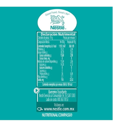 Imagen 3 de 3 de Larin Chocolate Sin Azucar, Con Trozos De Almendras 15 Pzas