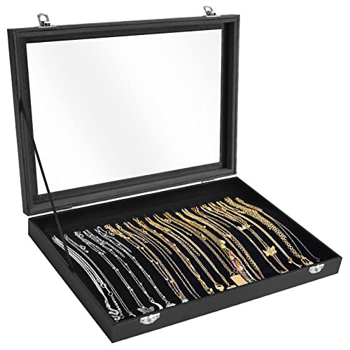 Caja Organizadora De Collares Premium 20 Ganchos, Bande...