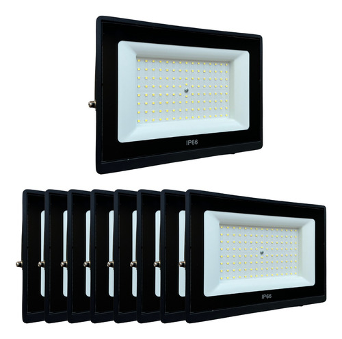 Kit 15 Refletor Led Smd Holofote 1000w Prova D'água 6500k