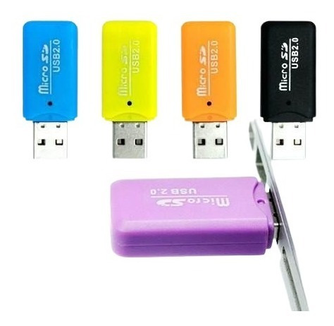 Lector De Memoria Adaptador Usb, Pendrive 6 Unidades