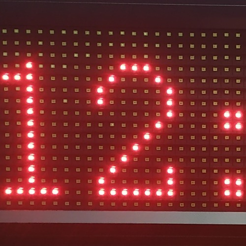 Pantalla Led Letrero Rojo P10 105 X 25cm Textos Efectos Hora