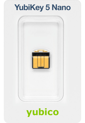Yubikey 5 Nano Security Key Usb-a Llave Seguridad Fido2 U2f.