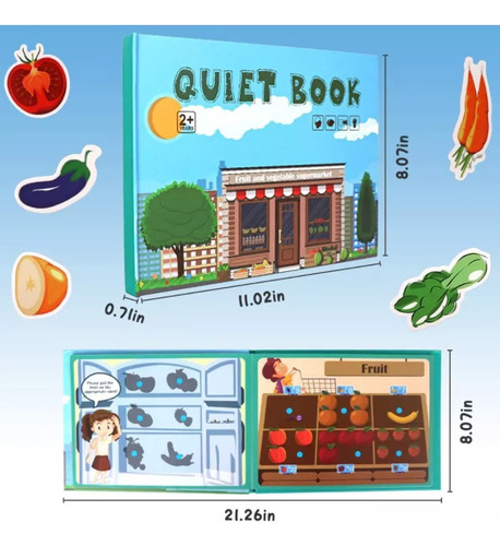 Xd M Montessori Quiet Book Aprendizaje Temprano Para Niños