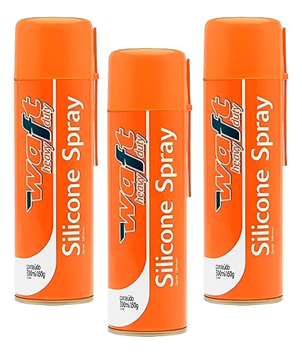 Kit Com 3 Silicone Spray Silispray 300 Ml 6180 Waft