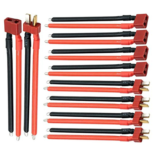 Nuofany 5 Pares Deans Style T Conector De Enchufe Hembra Y M