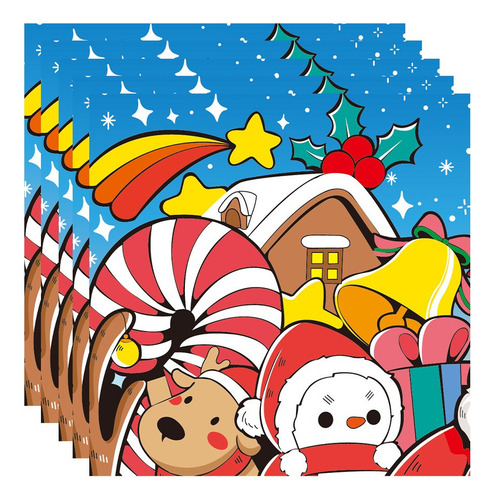 Vajilla Desechable Para Fiesta De Navidad Para 20 Personas.