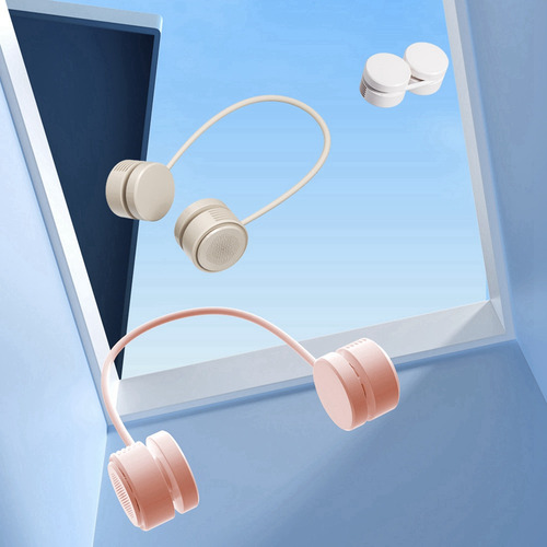 Ventilador Portátil Con Cuello Colgante S8, Plegable Y Recar