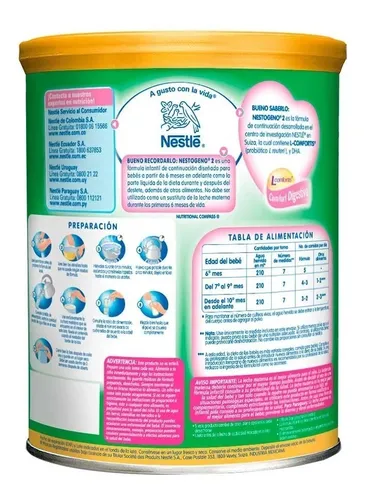 Formula Infantil Nestogeno 2 L