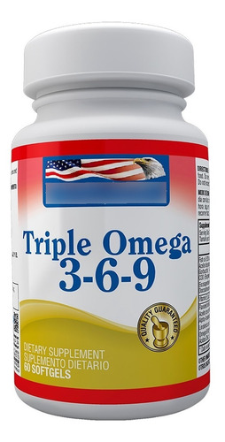 Triple Omega 3-6-9  60 Capsulas Blandas - Healthy America