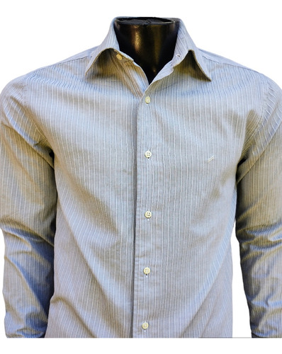 Camisa Daniel Hecheter Talle 38 A Rayas Gris