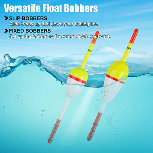 Orootl Flotadores De Pesca Y Bobbers 10 Piezas De Madera D