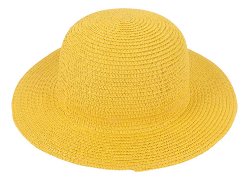 Sombrero De Paja Para El Sol, De Ala Ancha, Tejido Ligero, P