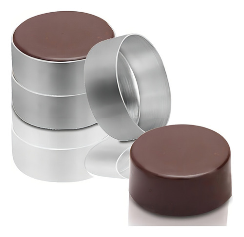 Formas Para Pao De Mel Nº 3 Em Aluminio Com 24 Unidades Cor Cinza