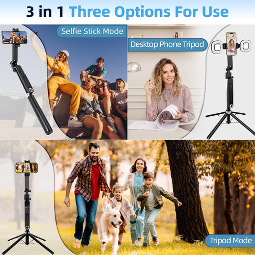 Trípode Automático De 360 Marca Xyz Modelo Abc 70 Pulgadas Color