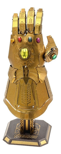 Maqueta Metal Guante Infinito Marvel Thanos 3d Para Armar