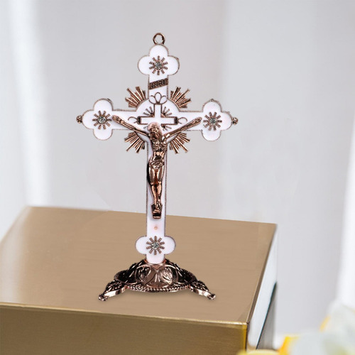 Crucifijo Cruz De Pared Jesucristo En La Mesa De Estatuas