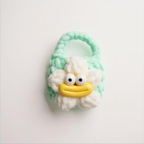 2 Funda Para Auriculares, Hecha A Mano, De Punto, Minibolso