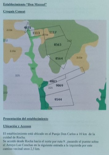 Campo Ruta 9, Rocha, Establecimiento Don Manuel