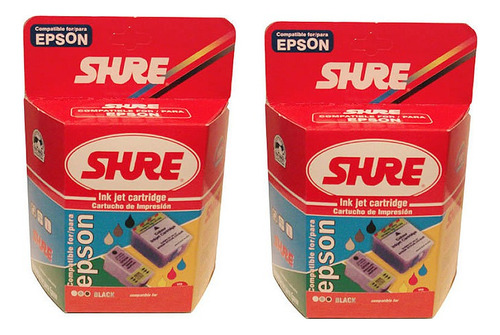 Cartuchos Negro + Color Para Epson Stylus 480 580 20sx Ux 40