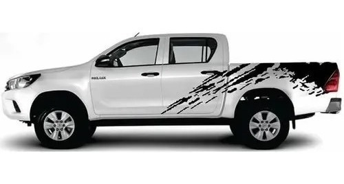 Adhesivo De Camioneta Toyota Hilux Fango - Barro Ambos Lados