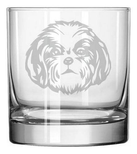 Vaso De Whiskey Old Fashioned Mip 11 Oz Con Diseño De Shih T