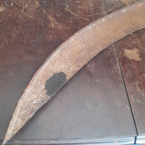 Imagem 4 de 7 de Foice Gadanho Agros Antiga 52 Cm De Lâmina 61 Cm Total