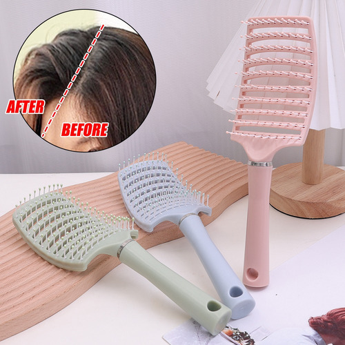 Peine De Masaje Para Mujer, Peine Para Peinar Cabello Rizado
