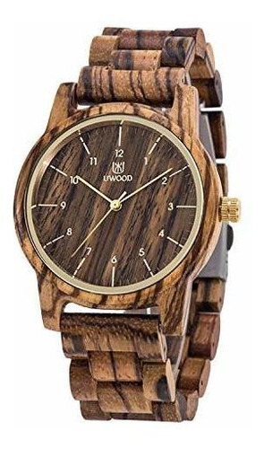Reloj De Ra - Men Wood Watches Handmade Wooden Watch Analog 