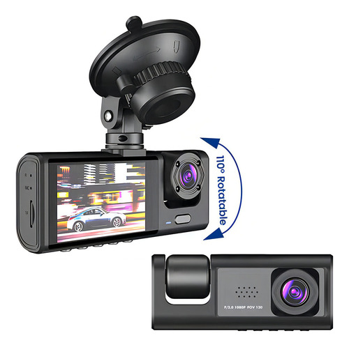 Qw Cámara Para Auto Dvr De Hd 1080p Frontal Interior Y