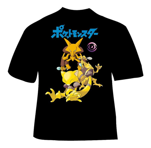 Polera Pokemon - Abra - Kadabra - Alakazam - Anime 