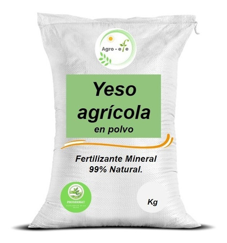 Yeso Agrícola Sulfato De Calcio 20 Kg