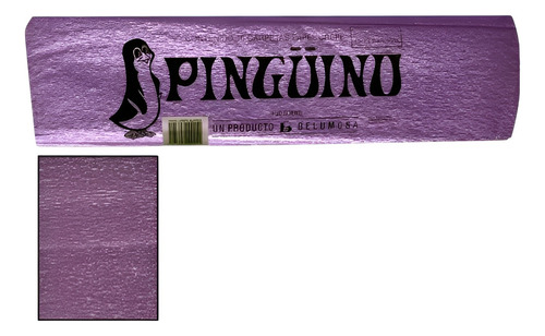 Papel Crepe A Perlado Y Metalico Pinguino 2m X 45cm Rosa Perla Perla