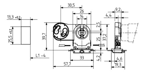10 Paquete T8 G13 Soporte De Lámpara Fluorescente Con Base